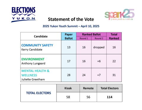 Youth Summit - Statement of the Vote